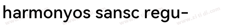 harmonyos sansc regu字体转换